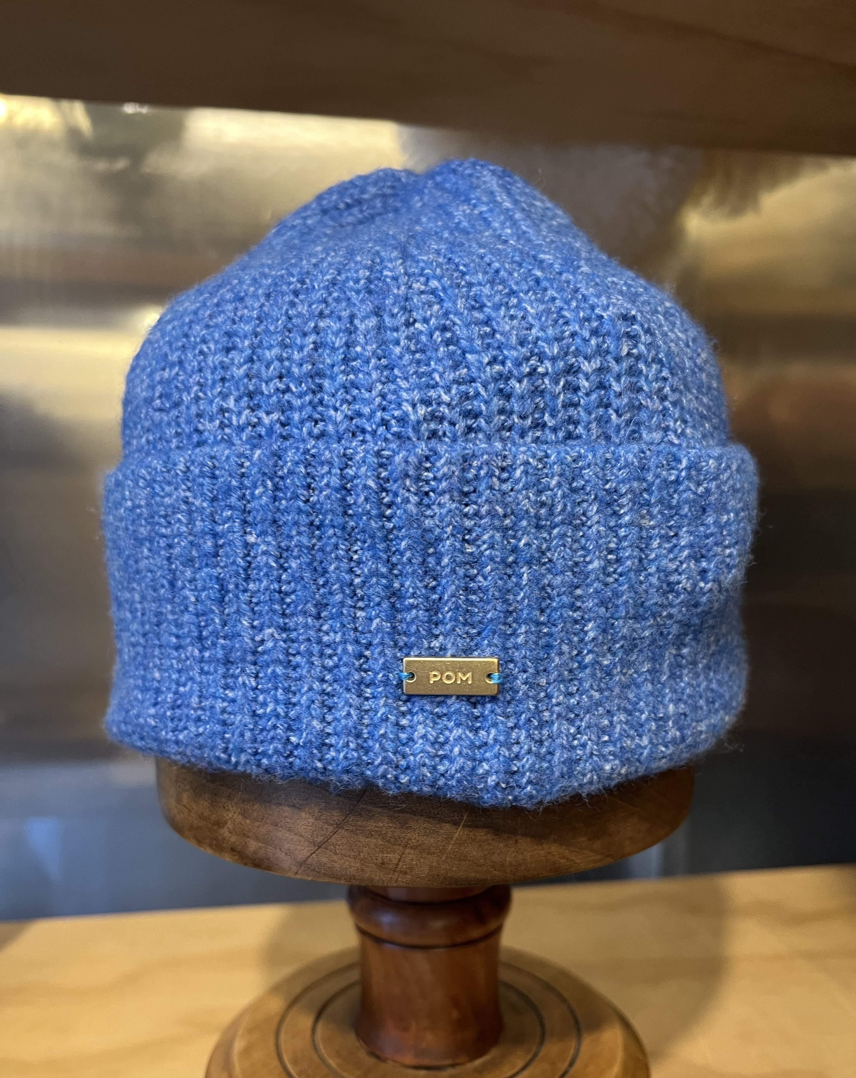 POM Amsterdam  Blue Beanie