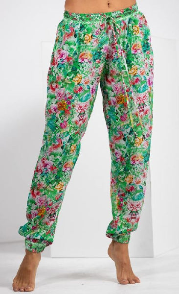 Jogger Pant Jumpsuit in Versailles Gardenia Green