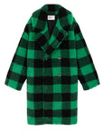 Leon & Harper Vamp Check Coat - Green