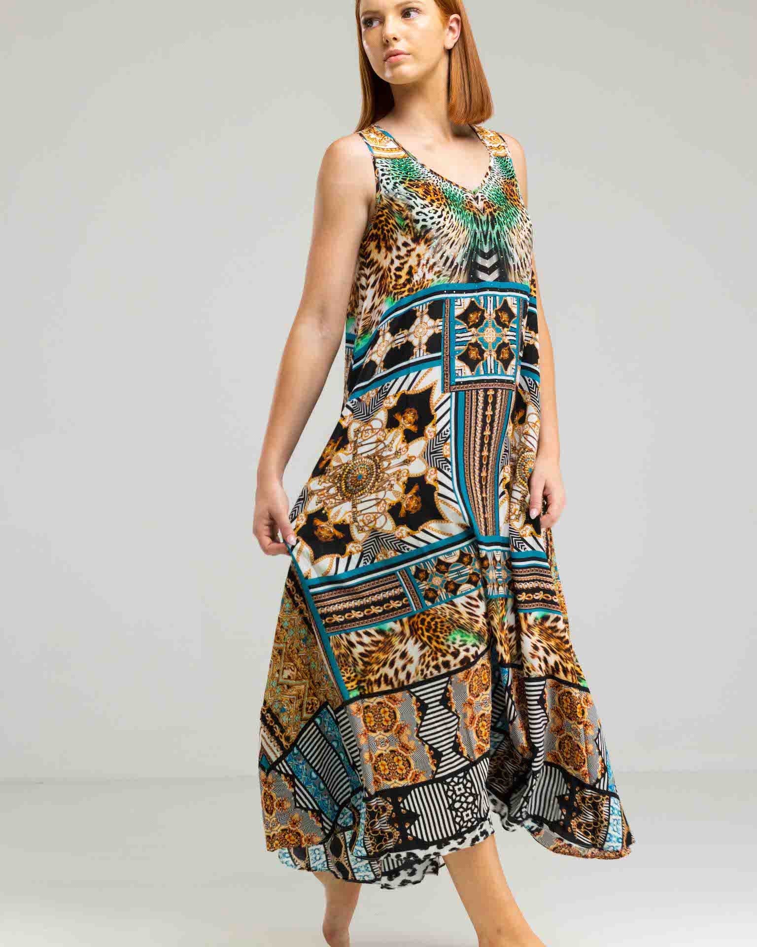 INOA Flowing Maxi Dress - Samsara