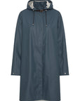 Ilse Jacobsen Rain 71 Light Detachable Hood Coat  - Orion Blue