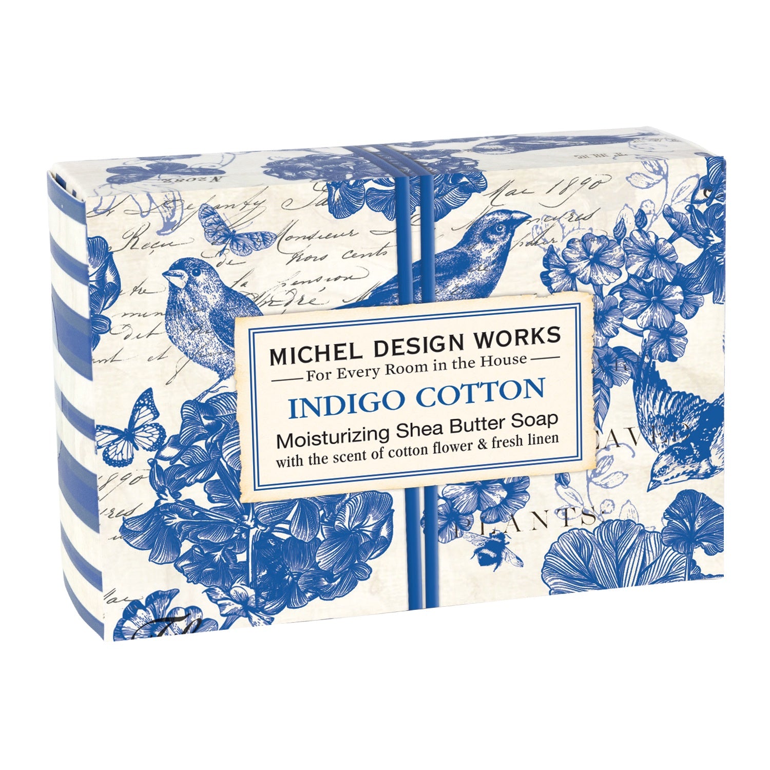 Michel Design Works Indigo Cotton Boxed Soap