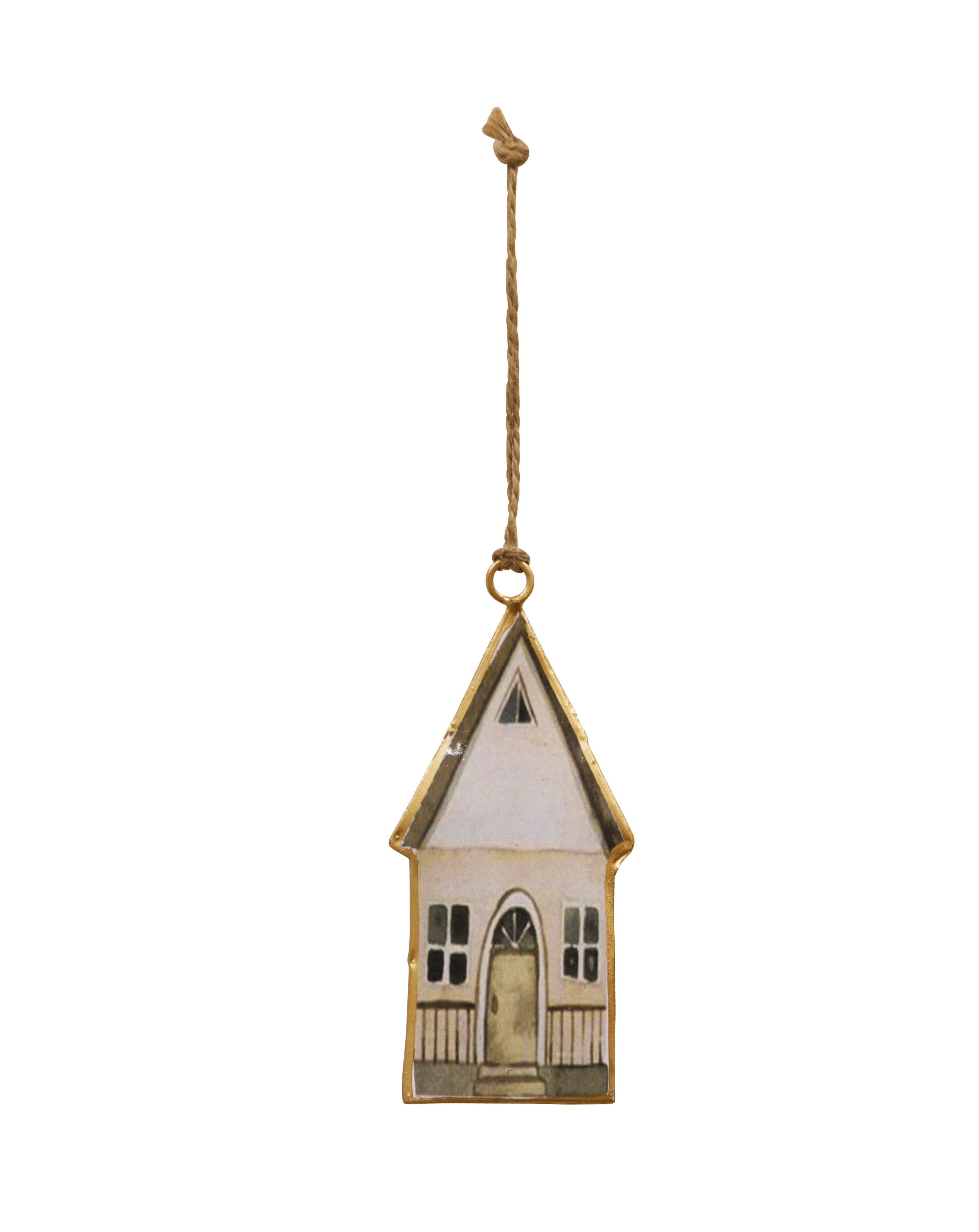Maytime Enameled Hanging Church w/ Green Roof