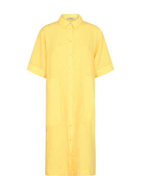 Mos Mosh Mal Linen Shirt Dress - Calandine