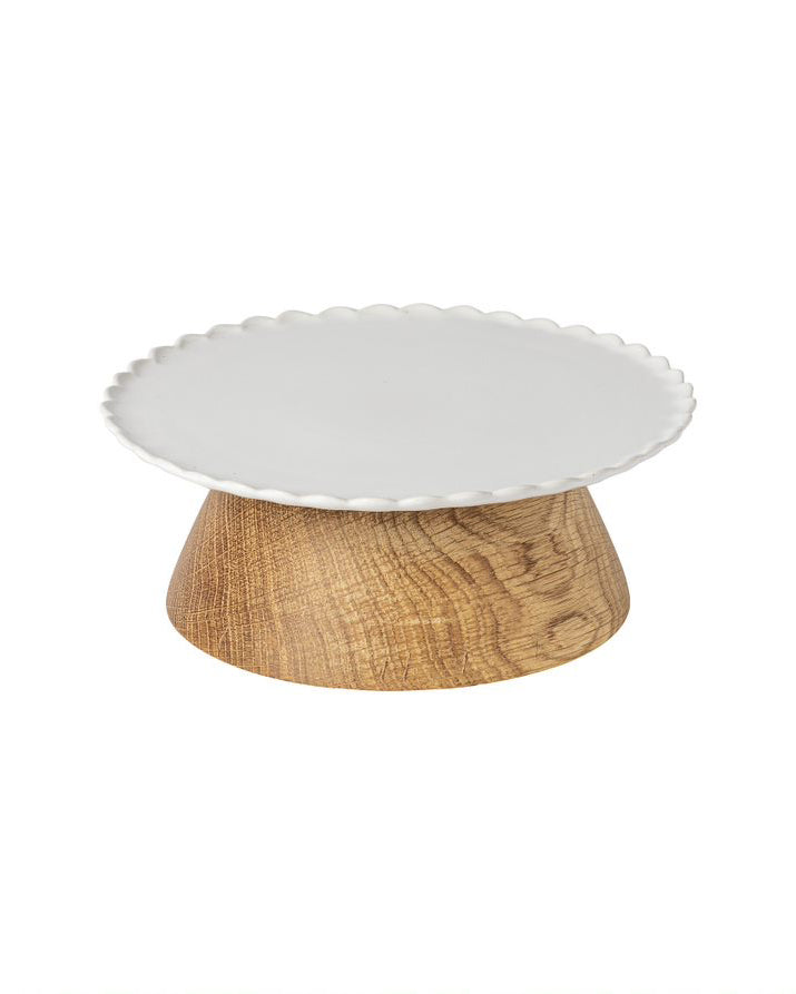 Casafina Cake Stand with Wood Base 21cm