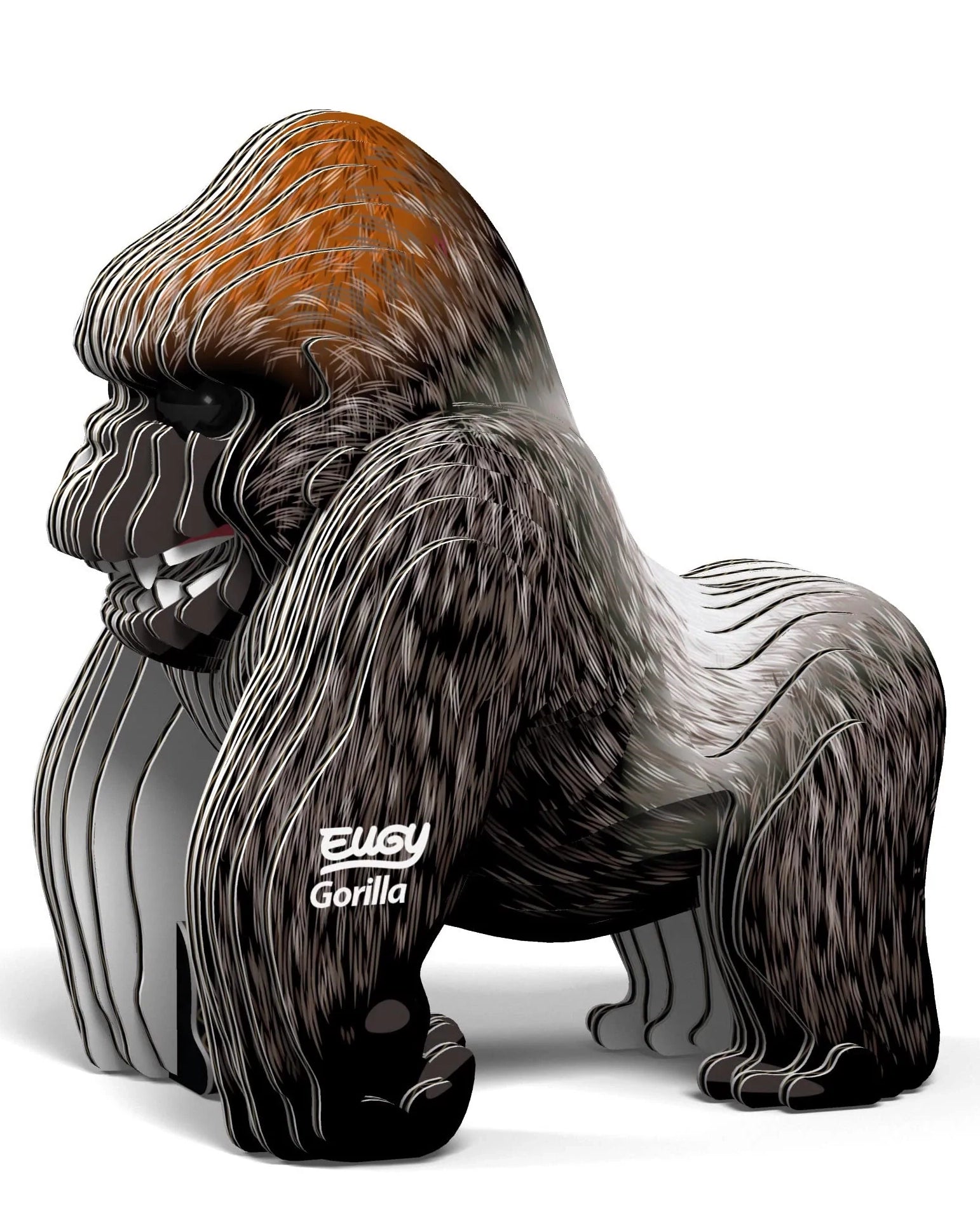 Eugy Gorilla 3D Cardboard Model Kit