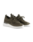 Angle view of Ilse Jacobsen Sneakers in Dark Olive