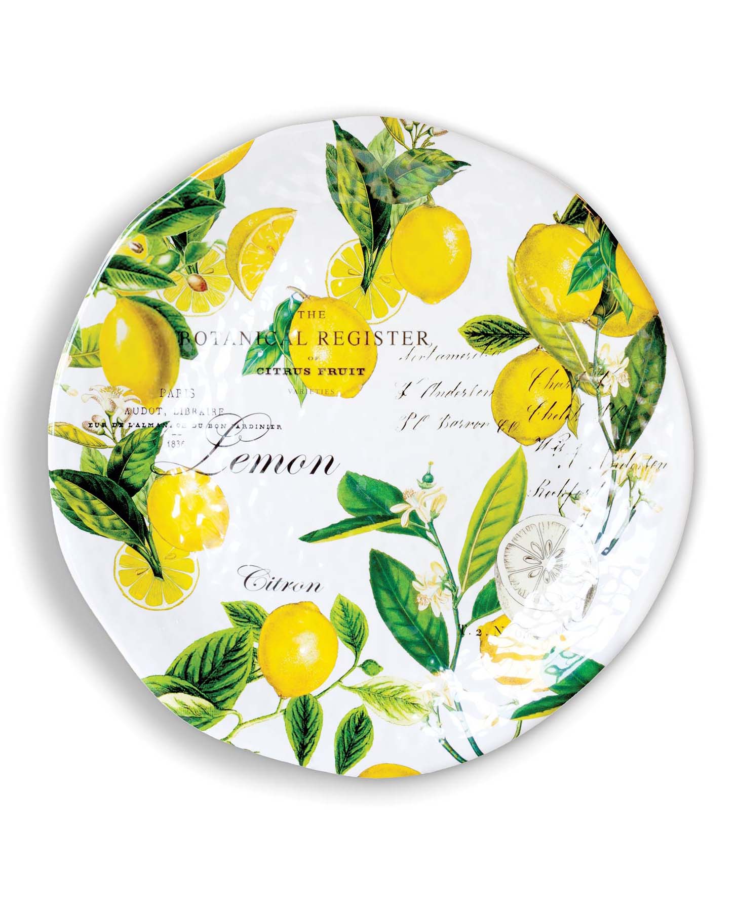 Michel Design Works Lemon Basil Large Round Platter