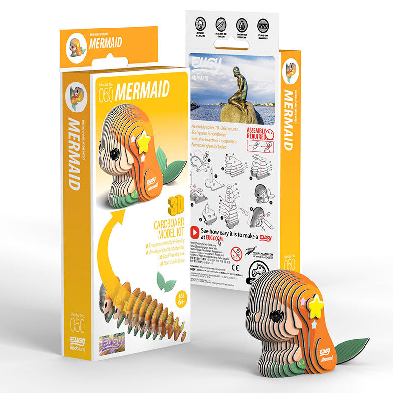 Eugy 060 Mermaid 3D Cardboard Model Kit