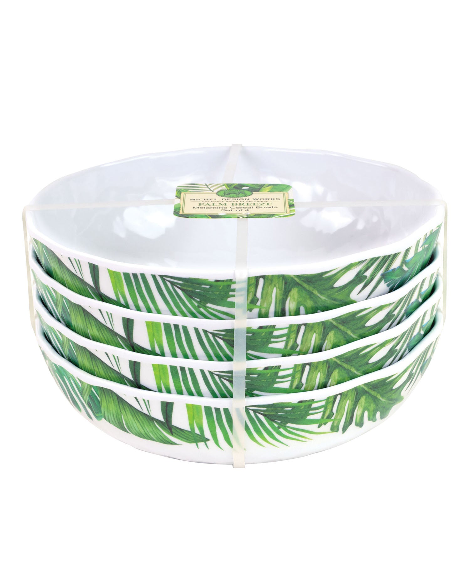 Michel Design Works Melamine Palm Breeze Cereal Bowl