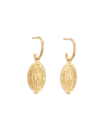 Kirstin Ash Gold Palm Coin Hoop Earrings