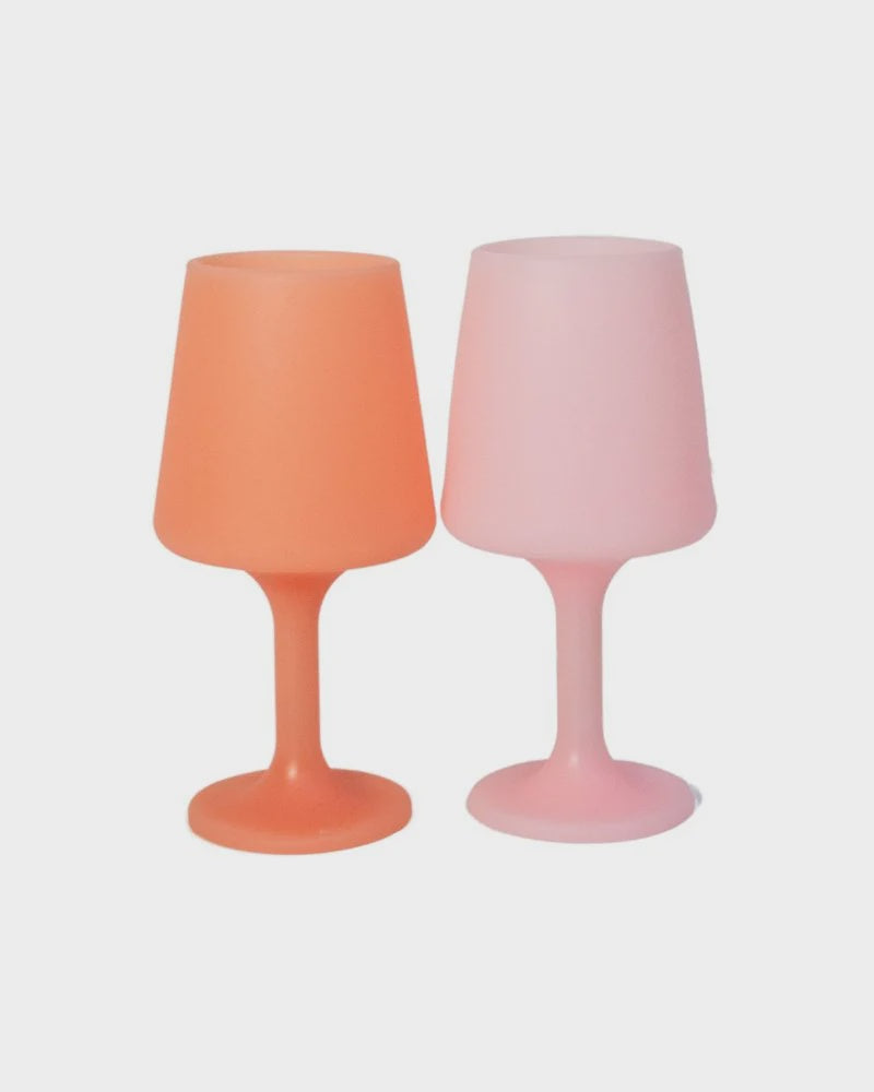 Porter Green Peach + Petal | Swepp | Silicone Unbreakable Wine Glasses