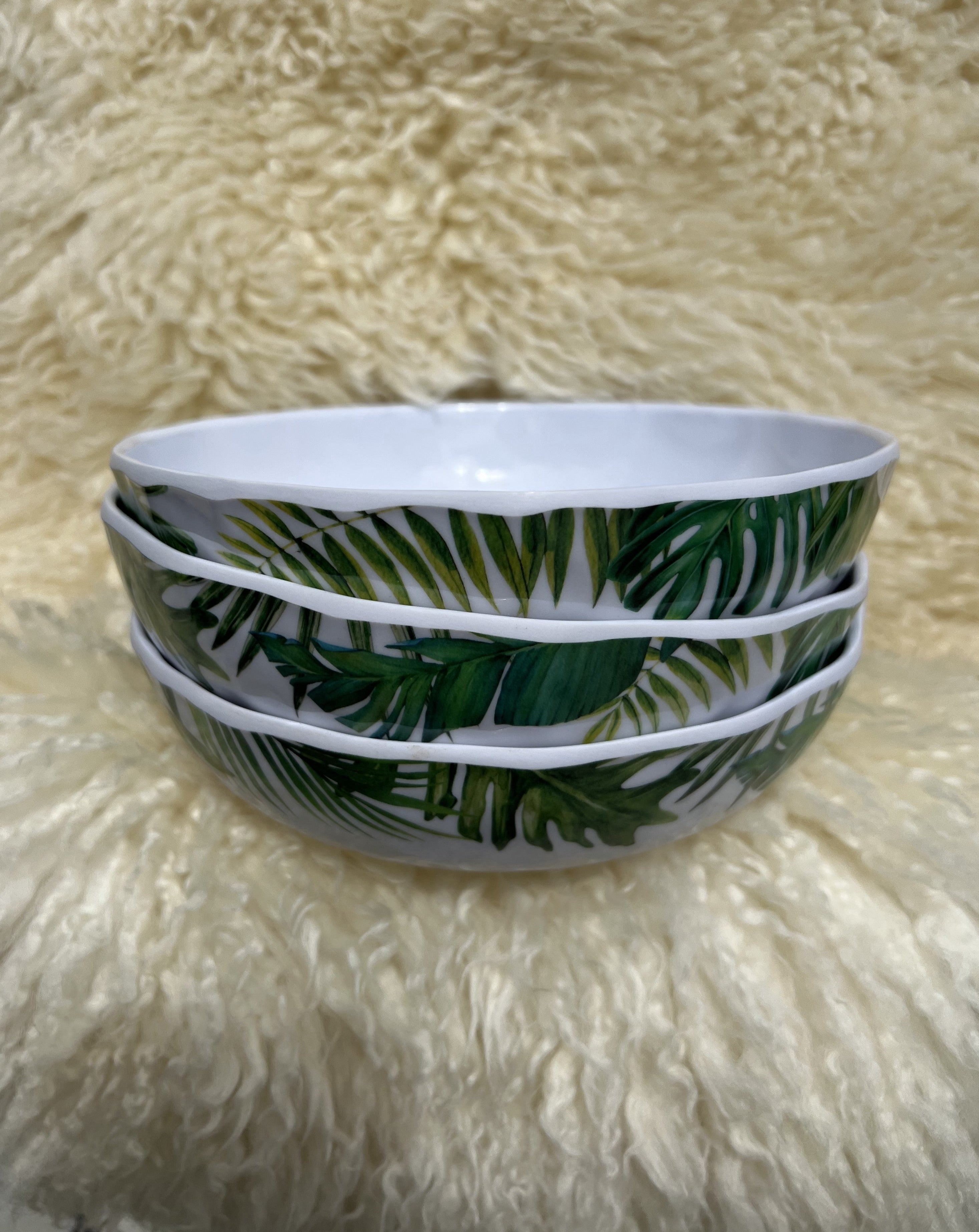 Michel Design Works Melamine Palm Breeze Cereal Bowl