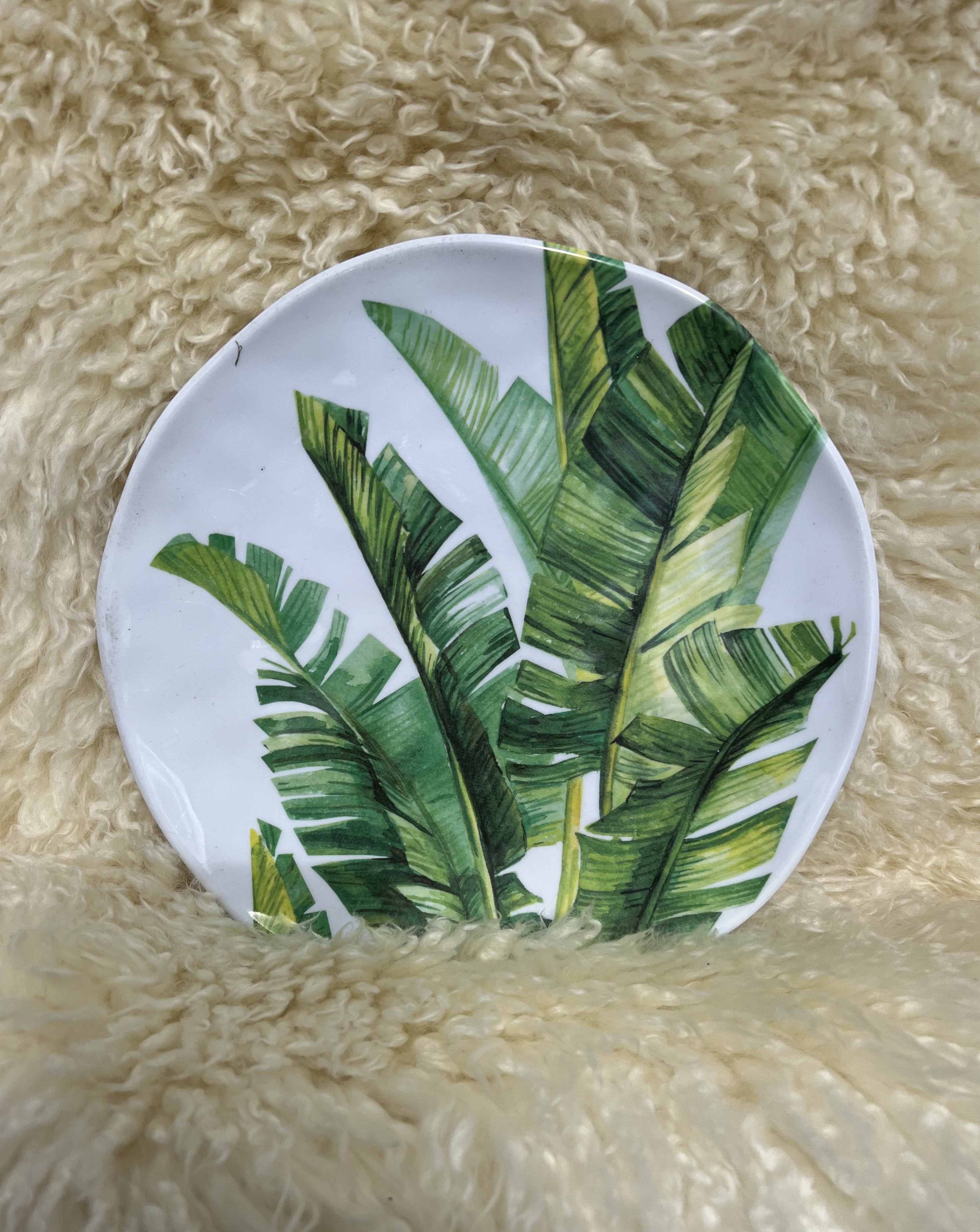 Michel Design Works Melamine Palm Breeze Side Plate