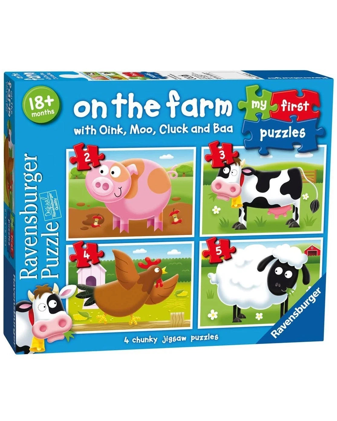 Ravensburger Puzzle - On The Farm My First 2 3 4 5pc